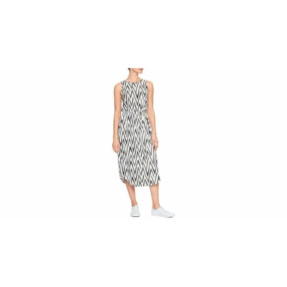 Banana Republic Dress Chevron Cross Back Sleeveless Jersey Midi - Picture 12 of 12